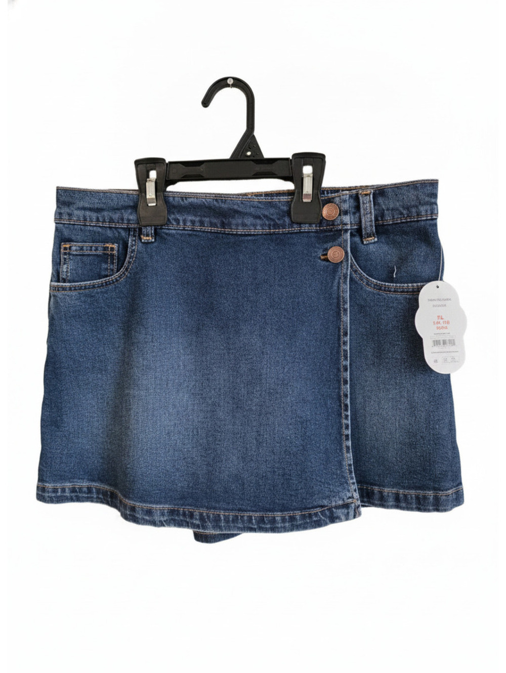 Girls George XL Plus Size Denim Skort with Elastic Waist Stretch